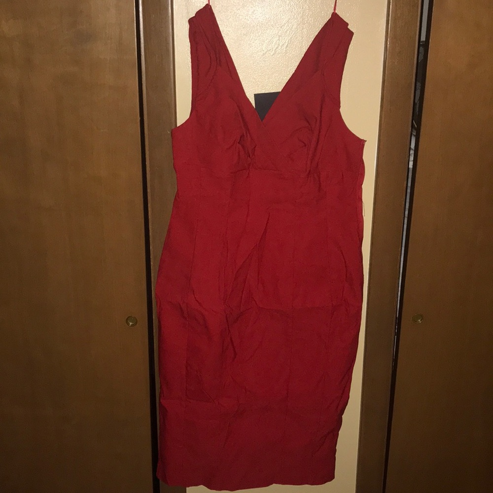 Red cocktail dress